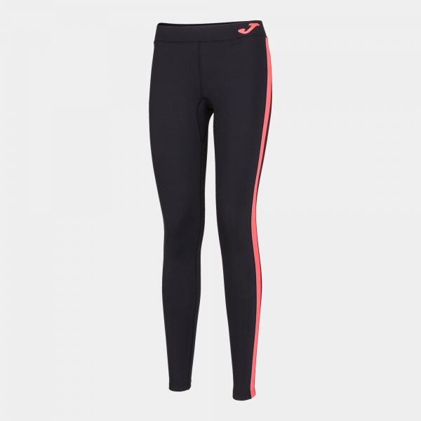 ASCONA LONG TIGHT BLACK-FLUOR CORAL